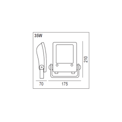 Pinguino LED 35W 60gr 4000K IP66