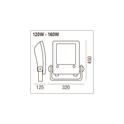Puma LED 160W ASY 4000K IP66