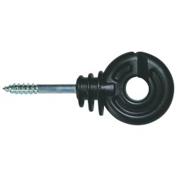 Hestehegn Isolator ring med skrue 90 stk sort