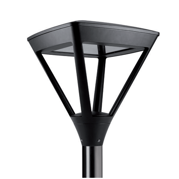 Lampione 2 75W 4K 230V IP65 RAL 9005 sort