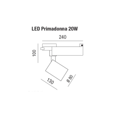 Primadonna 3F LED 20W/24 spot