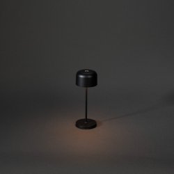 Lille mini bordlampe USB 2200K/2700K d�mpbar Sort
