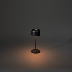 Lille mini bordlampe USB 2200K/2700K d�mpbar Sort