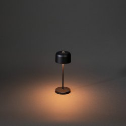 Lille mini bordlampe USB 2200K/2700K d�mpbar Sort
