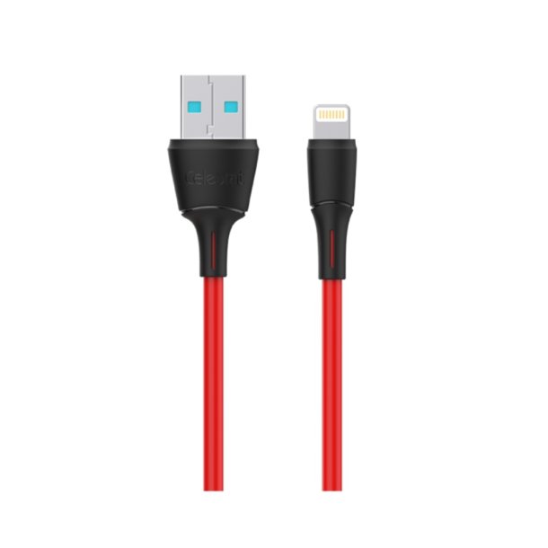Celebrat FLY-2i ladekabel USB-A / USB-IOS, rød