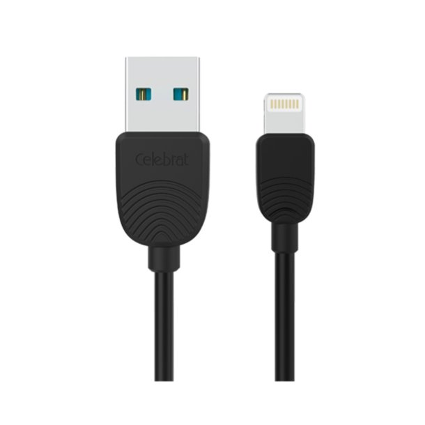Celebrat SKY-2i ladekabel USB-A / USB-IOS, sort