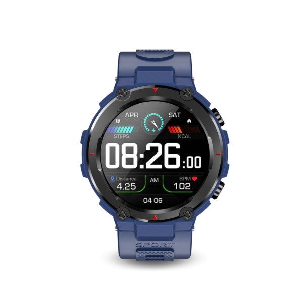 Garrda Sport GPS vandtt smartwatch, bl-bl