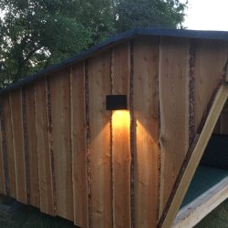 Kube solcelle lamper 2 stk