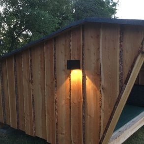 Kube solcelle lamper 2 stk