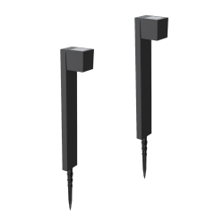 Kube solcelle havelamper 2 stk