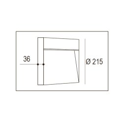 Roma Q LED 9W 3000K IP65