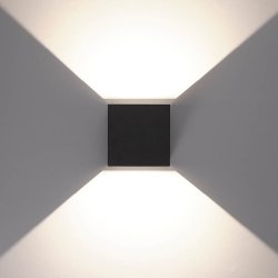 Funkis 12 Kube LED 3K IP65, sort