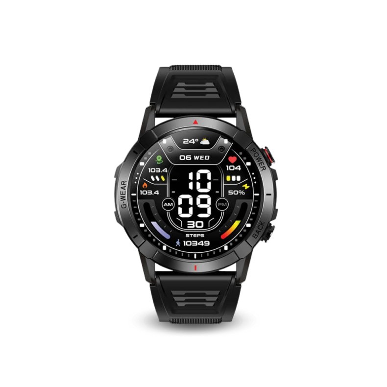 Garrda Titan GX10 smartwatch, sort-sort