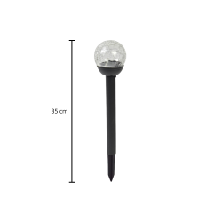 Kugle solcellelampe p spyd 1 stk